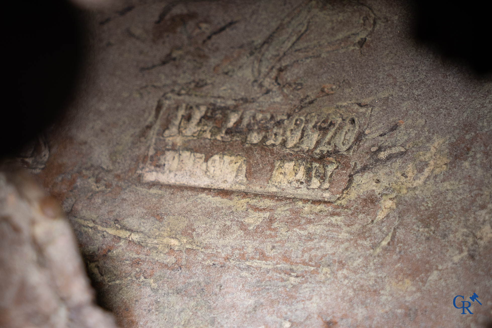 Jan Desmarets (1961) Brons. 2 steigerende paarden, épreuve d'artiste. Gesigneerd, gedateerd 1998 en genummerd EA II/IV.