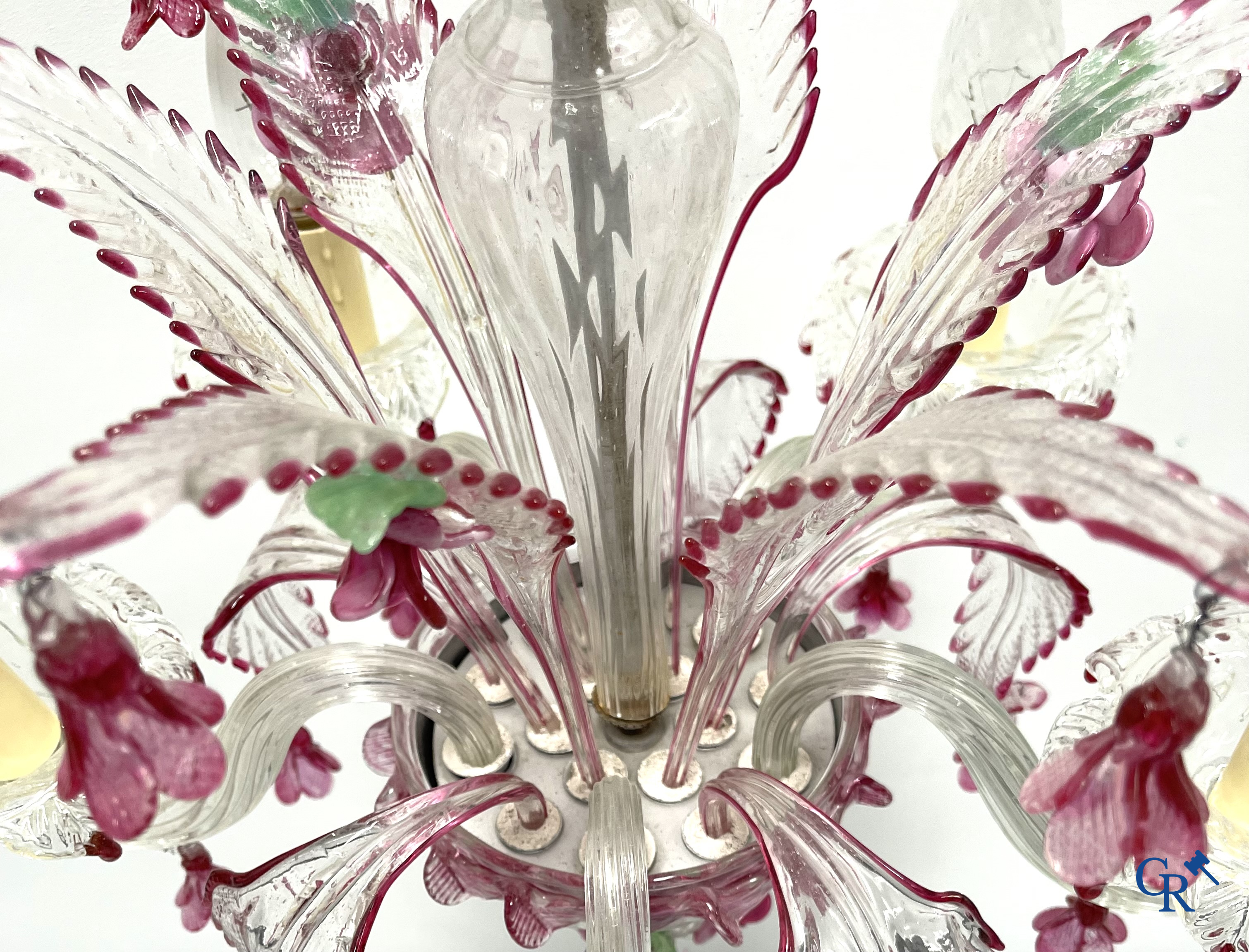 A Venetian chandelier.