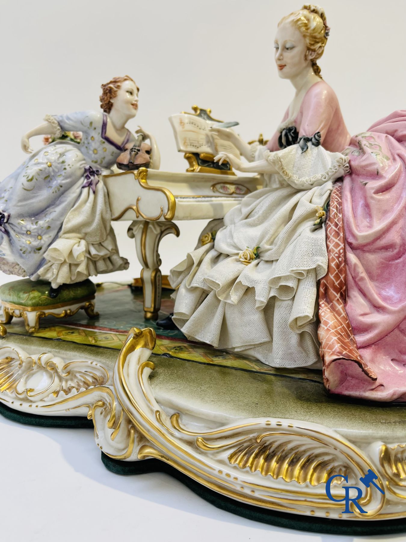 Porcelain: Capodimonte: Luciano Cazzola: “The music lesson.”