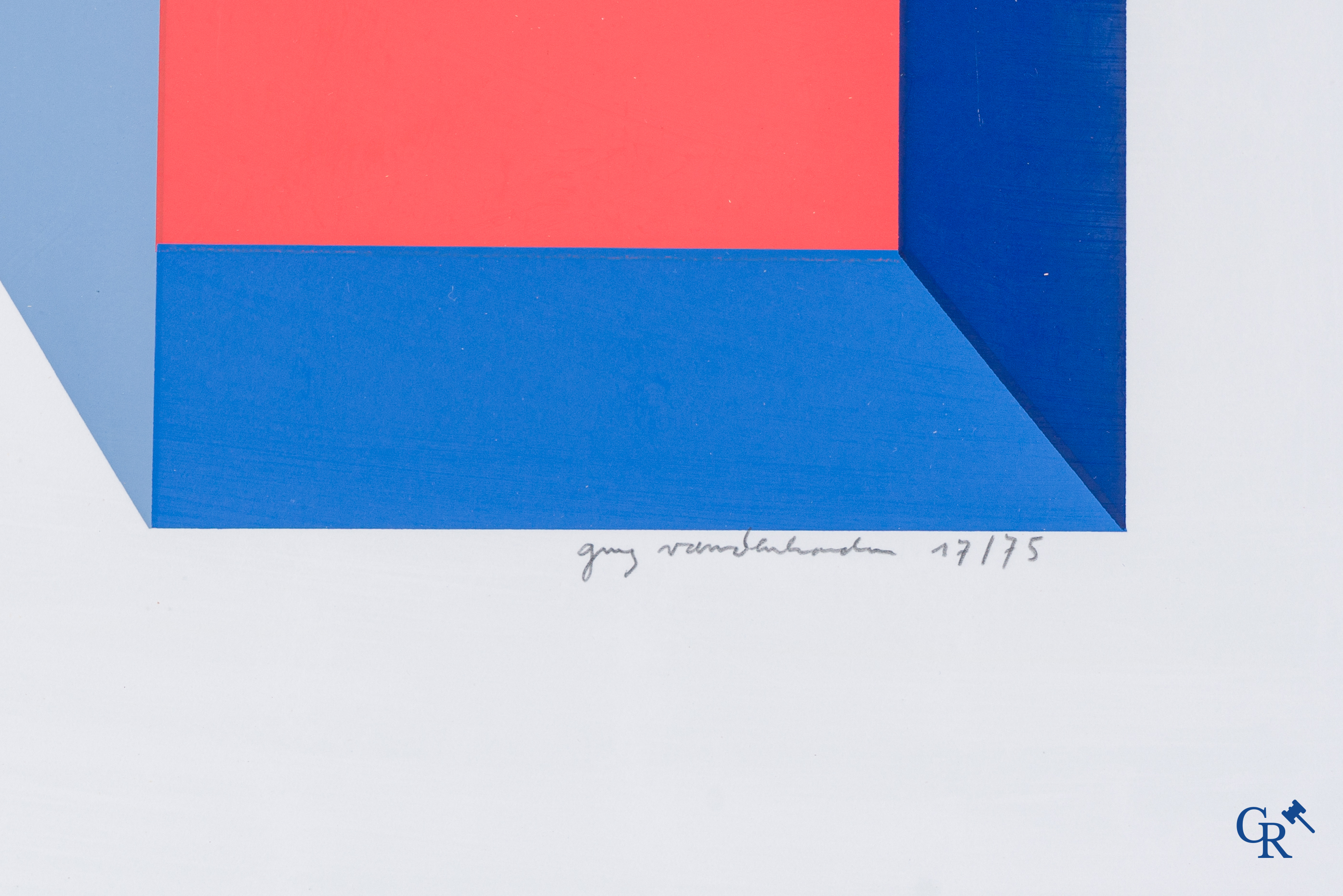 Guy Vandenbranden (1926-2014), Composition, lithographie 17/75, et composition datée '80, 269/300.