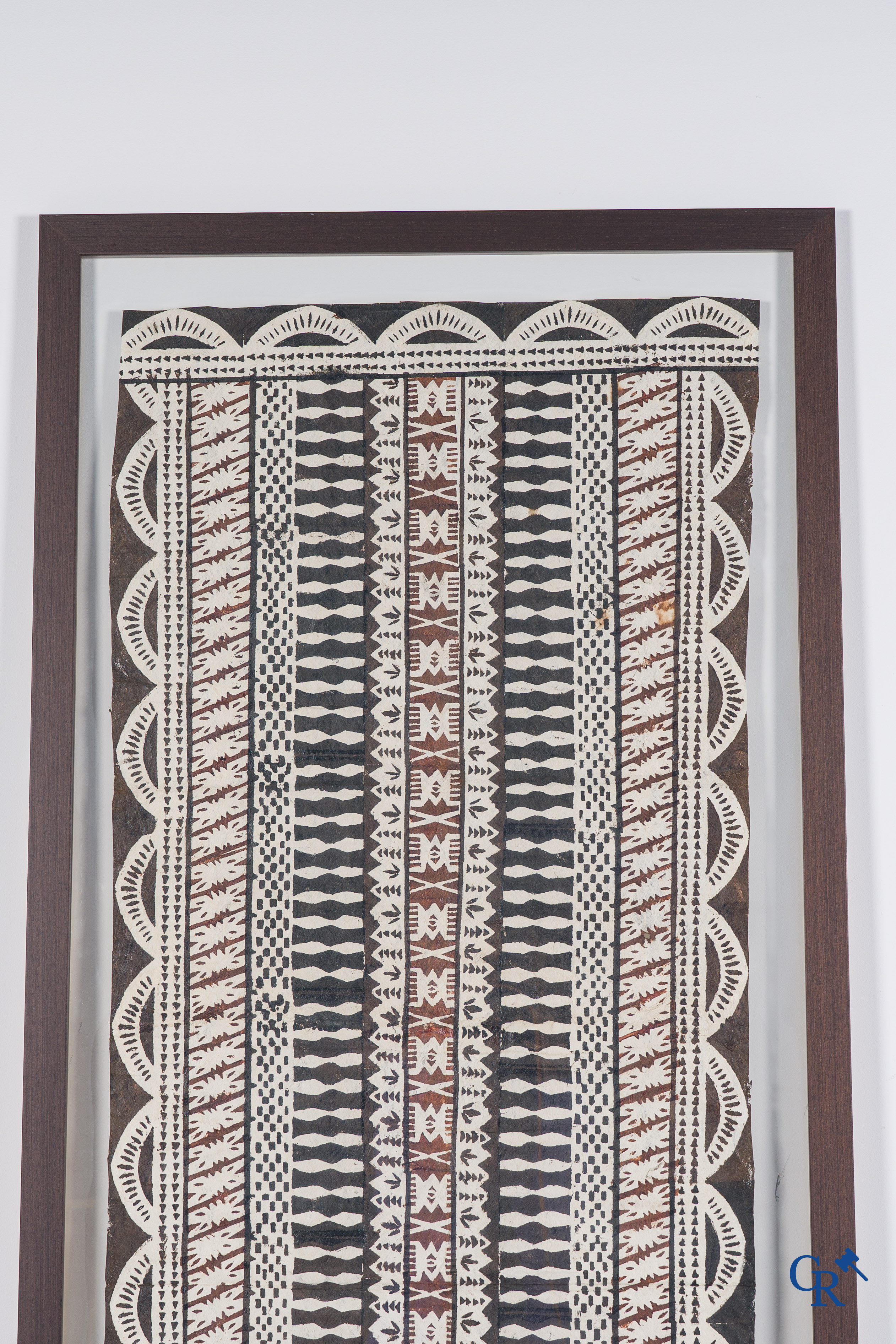 A large decorative frame with incorporated Papyrus. Around 1980.