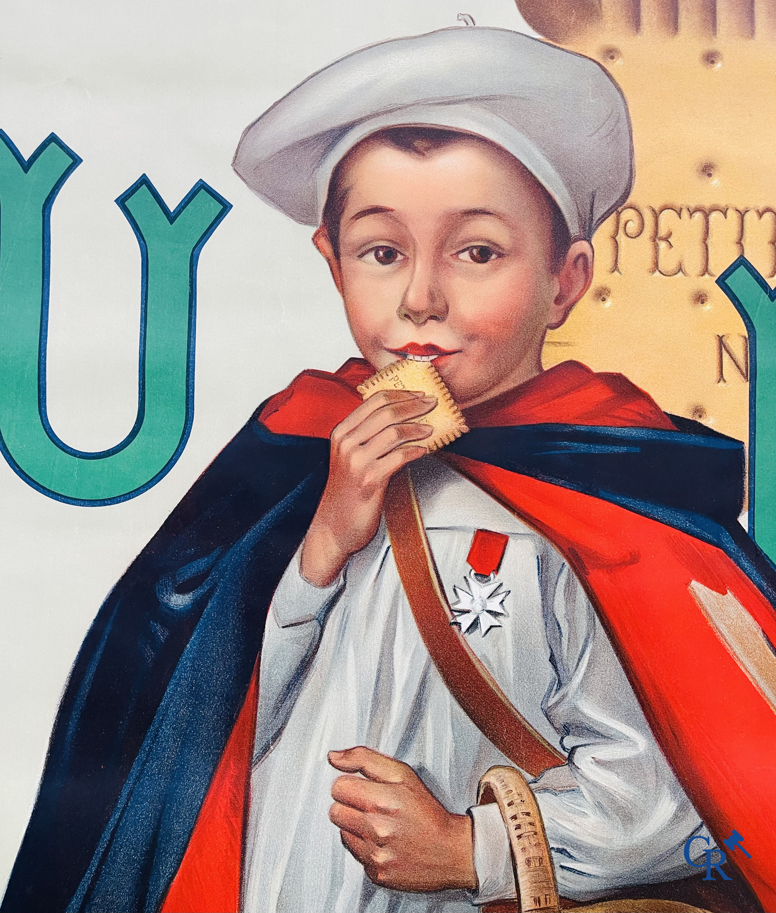 Firmin Bouisset (1859-1925) LU, biscuits Lefèvre-Utile. Publiciteits lithografie voor Petit-Beurre. Daude Frères-Paris.