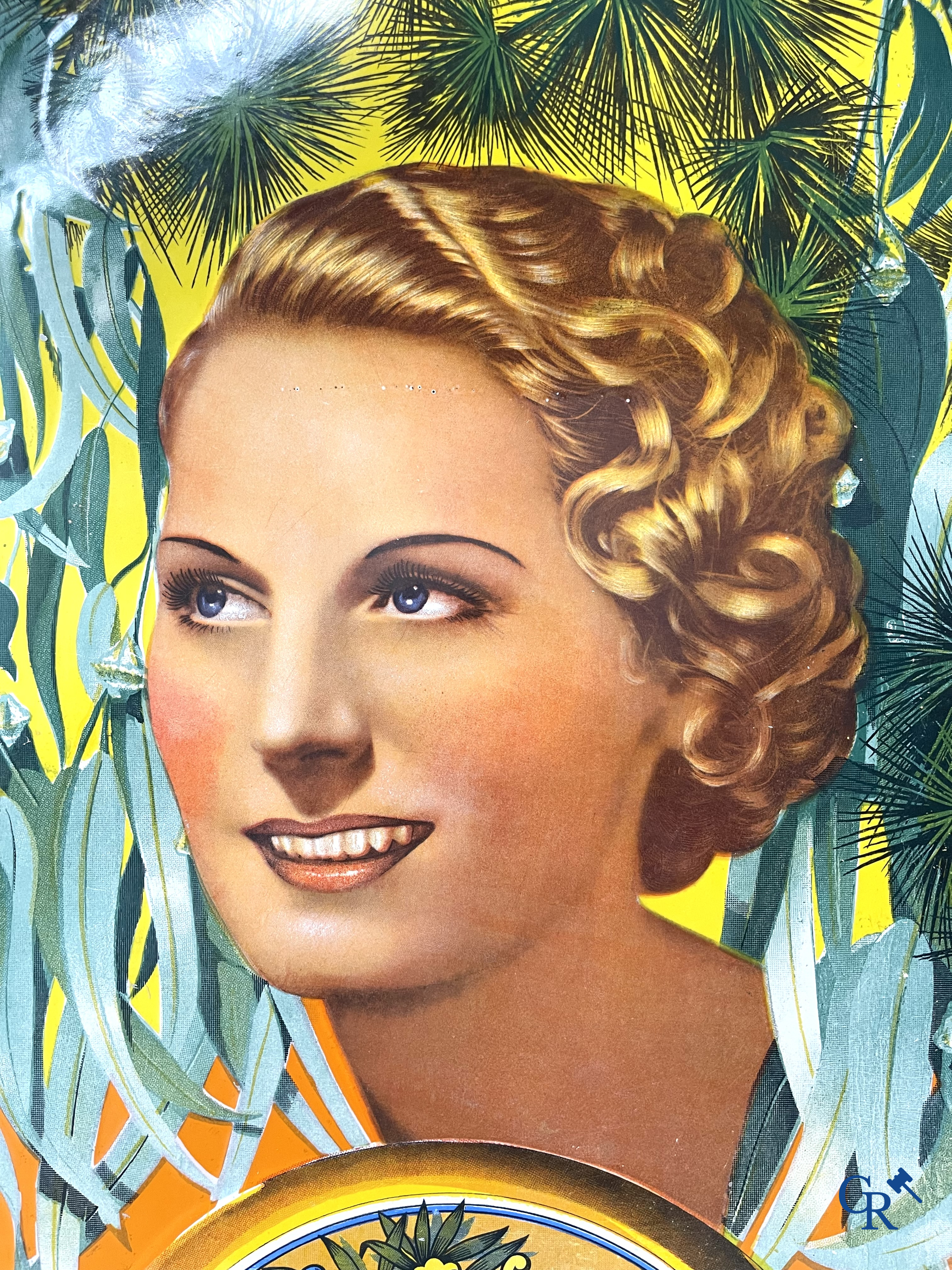 Pastilles Valda, En vente ici. Enamel advertising sign for pastilles Valda, Emaill. Alsacienne Strasbourg.