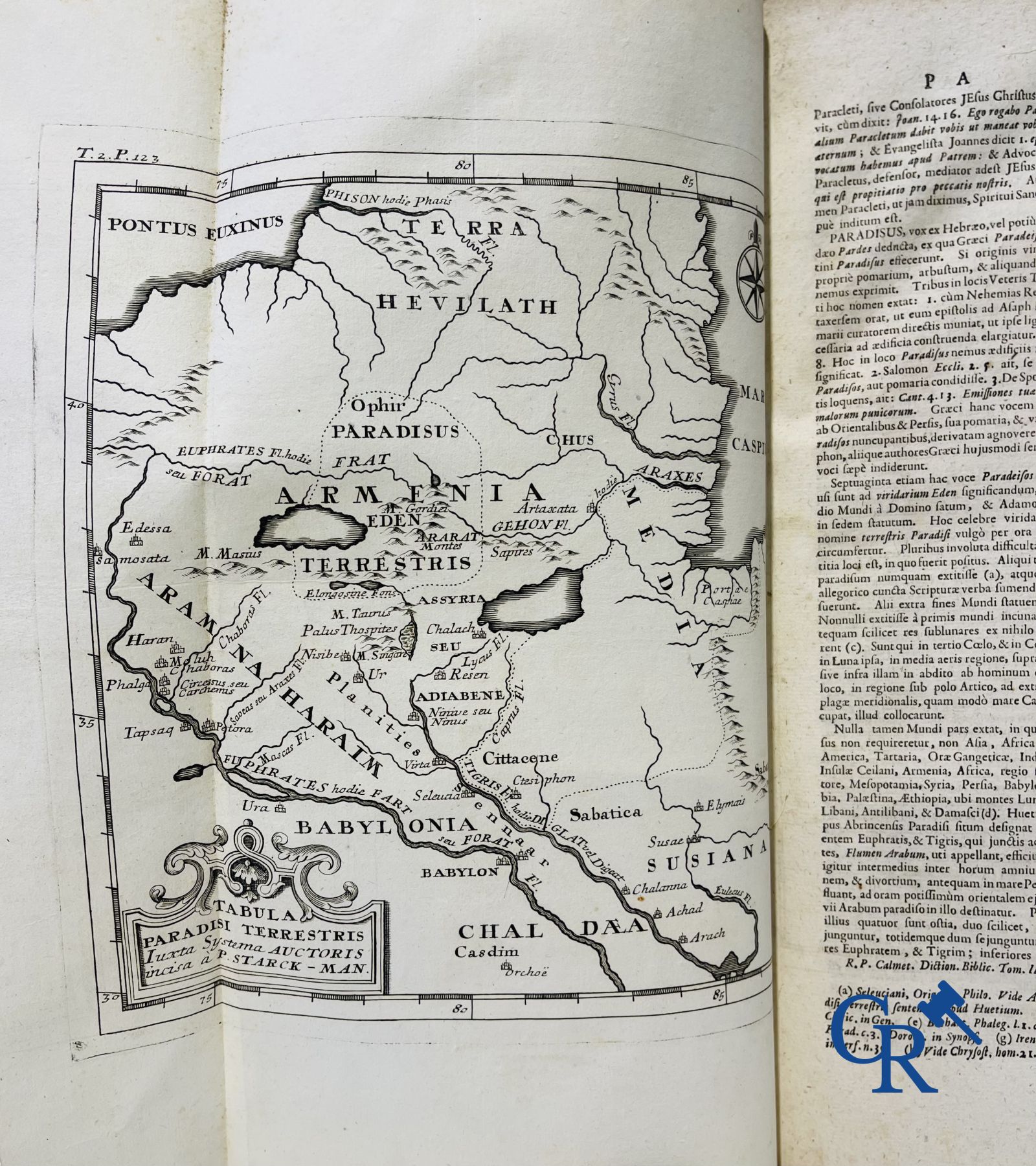 Livres anciens : Calmet Augustino, Dictionarium cum figuris Antiquitates Judaicas repraesentantibus.1729.