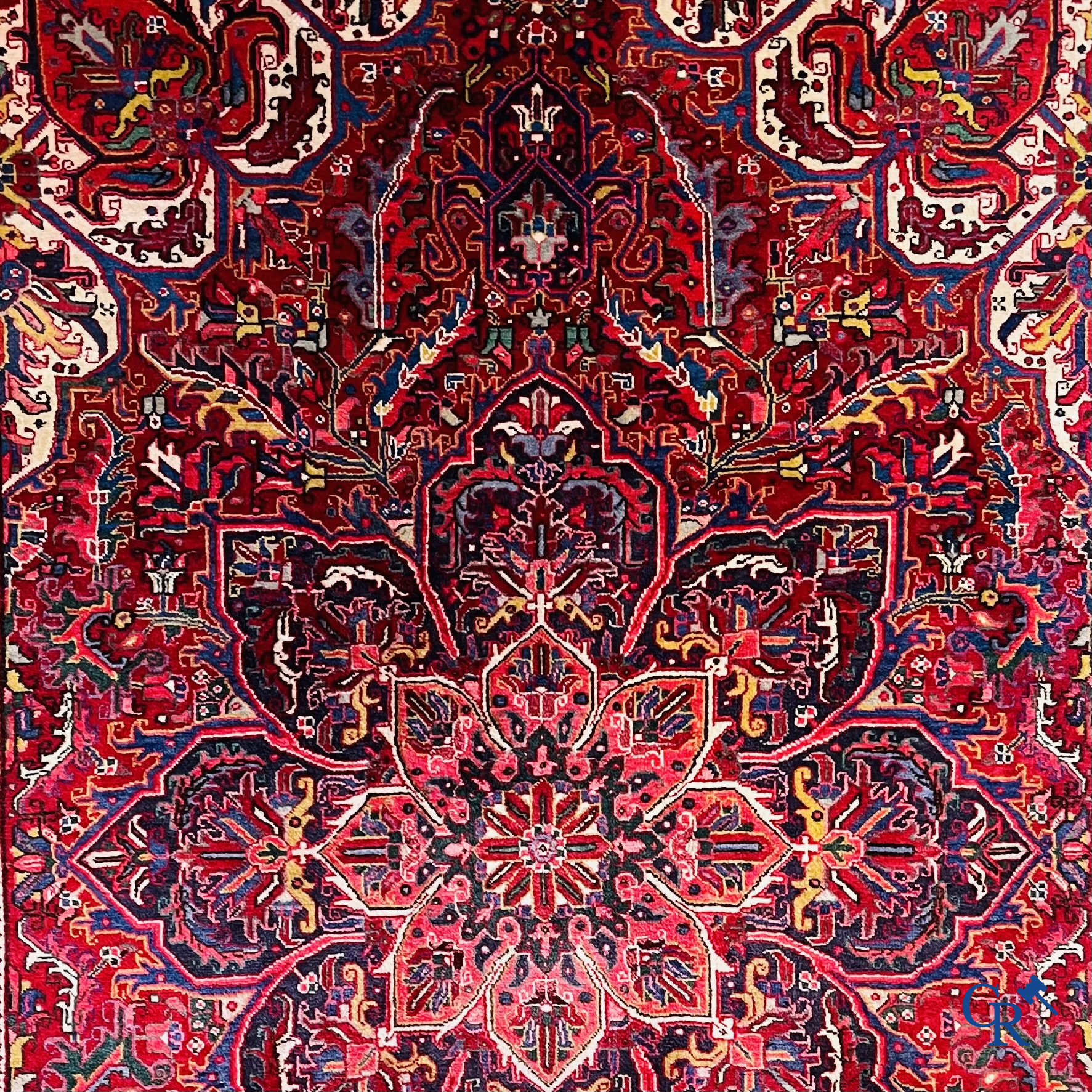 Oriental carpets: Iran, a large hand-knotted Persian carpet. Kashan.